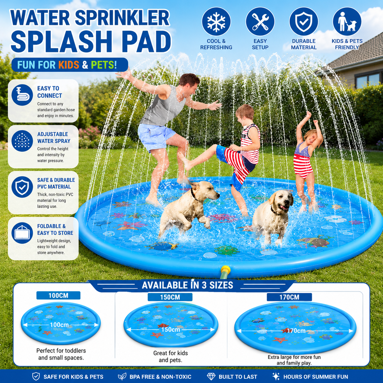 Water Sprinkler Splash Pad