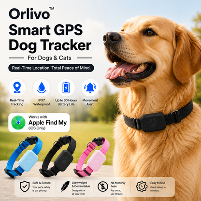 Orlivo™ Smart GPS Dog Tracker Collar