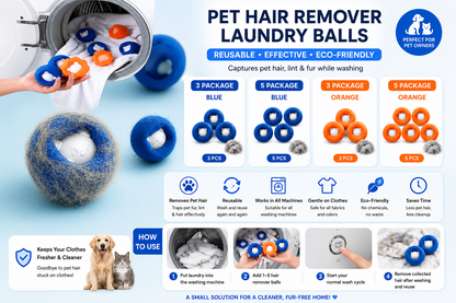 Pet Hair Remover Laundry Balls