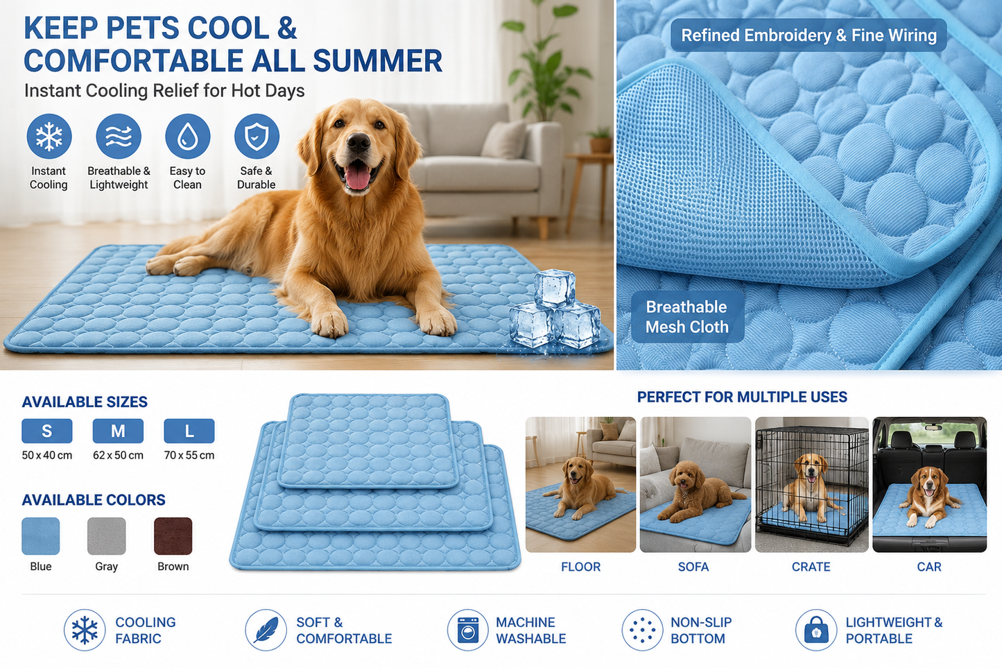 Cool Comfort Pet Mat