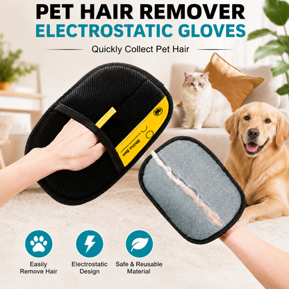 Pet Hair Remover Electrostatic Glove
